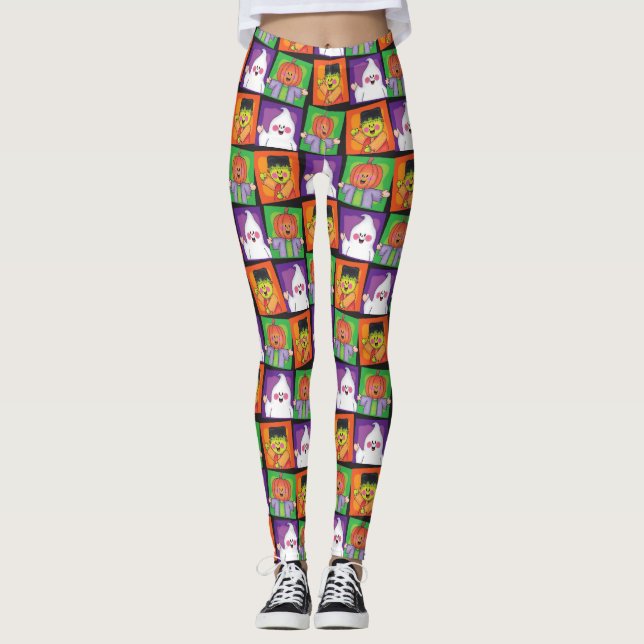 Leggings Amigos de Halloween de JollyKins (Anverso)