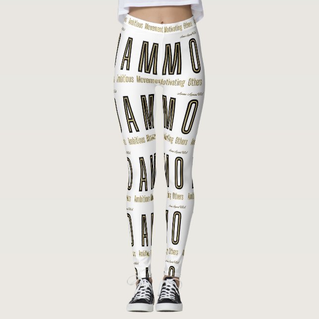 Leggings Ammo Apparel EE.UU. Acrónimo de mujer (Anverso)
