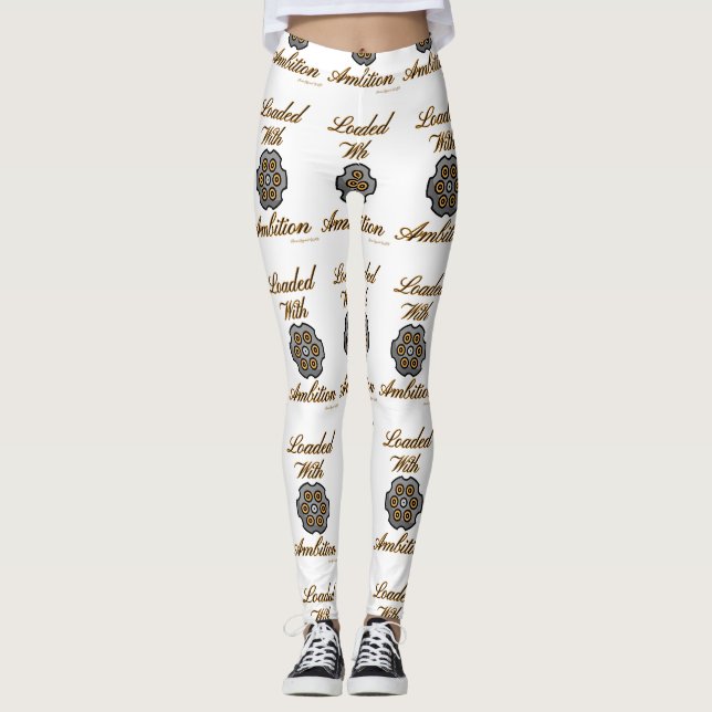 Leggings Ammo Apparel USA cargado con ambición de mujer (Anverso)