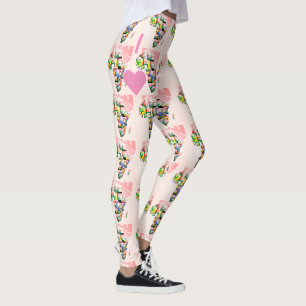 Leggings Amo África Ropa de estar en casa genial tiempo lib