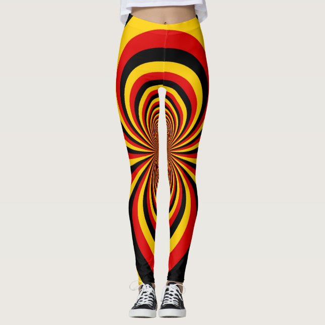 Leggings Amo Alemania Colores de la bandera nacional Imprim (Anverso)