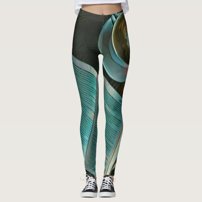 Leggings Amo el café y los libros (Anverso)