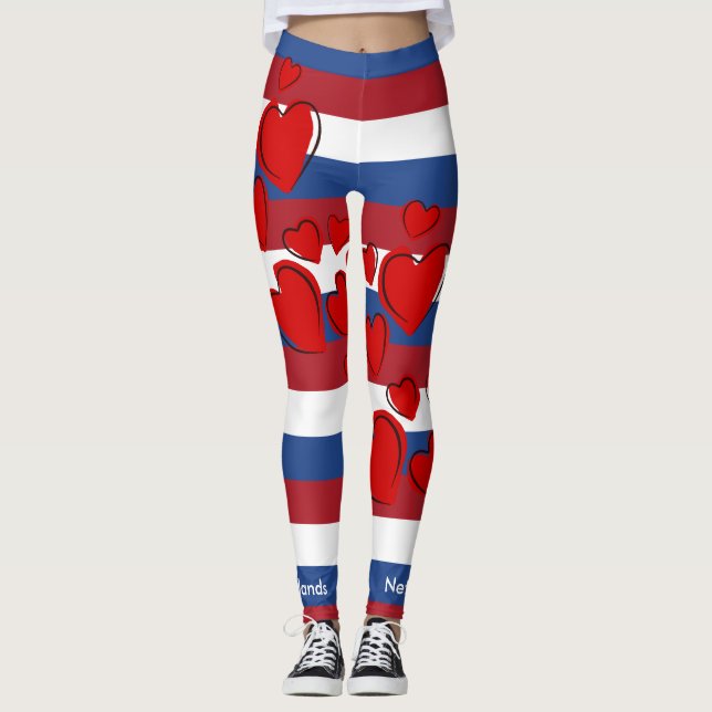 Leggings Amo Holanda, Bandera de los Países Bajos (Anverso)