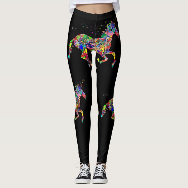 Leggings Amo las polainas del unicornio (Anverso)