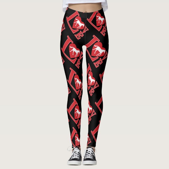 Leggings Amo los caballos, amo los caballos (Anverso)