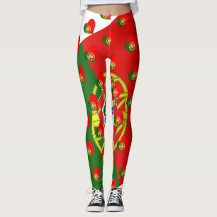 Leggings Amo los colores de la bandera portuguesa en Portug
