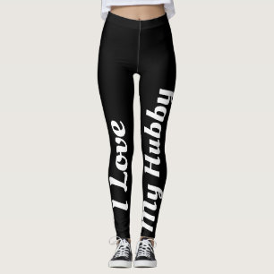 Leggings Amo mi lindo nuevamente casada del blanco del