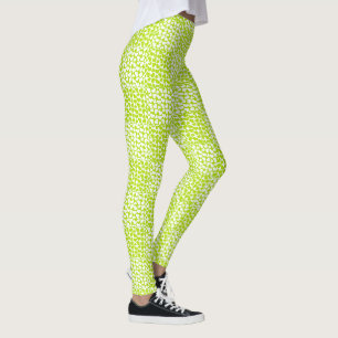 Leggings Amor a cuadros en verde lima y blanco 