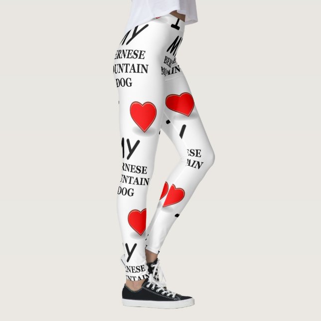 Leggings amor bernese del perro del mt (Derecha)