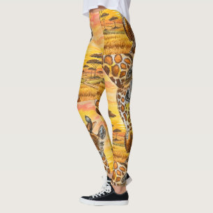 Leggings Amor de Madre - familia de jirafas