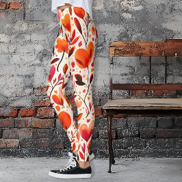 Leggings Amor en plena floración: Día de San Valentín