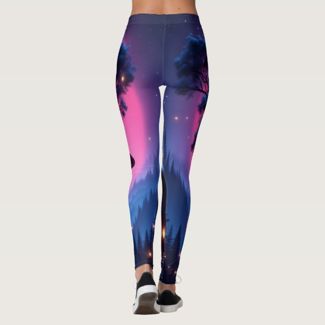 Leggings Amor Luminoso: "Noches Neon y sueños interminables (Reverso)