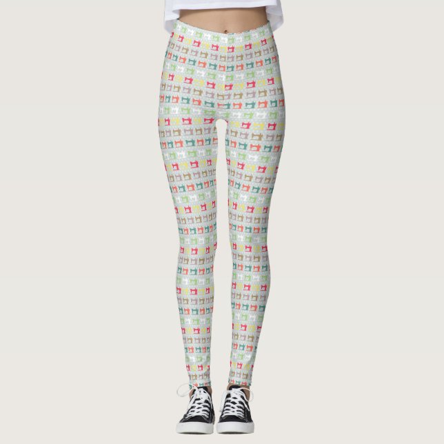 Leggings Amor masticar la máquina gris (Anverso)