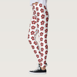 Leggings amor valentina pareja rojo floral negro nuevo simp