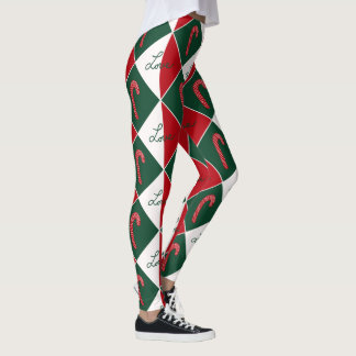 Leggings Amor y bastones de caramelo