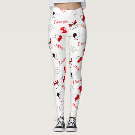 Leggings Amor y corazón el día de San Valentín