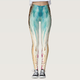Leggings Amplio pueblo mediterráneo marino por mar