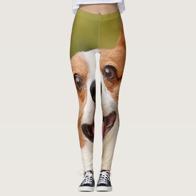 Leggings Añadir foto de perro personalizada (Anverso)
