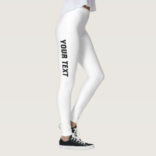 Leggings Añadir su nombre Personalizado de plantilla de log