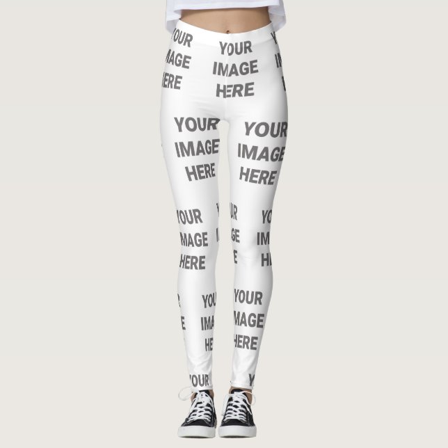 Leggings Añadir su propio diseño fotográfico (Anverso)
