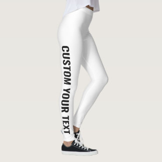 Leggings Añadir sus propias leyendas de texto Personalizado
