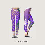 Leggings Añadir tu texto l Rendimiento deportivo moderno l<br><div class="desc">Patrón gráfico y colores para actividades deportivas.</div>