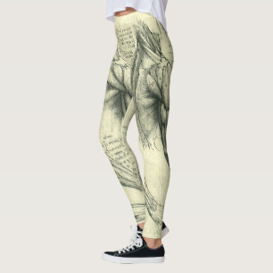 Leggings Anatomía del brazo y hombro de Leonardo da Vinci