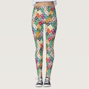 Leggings ancla espina de pescado mana
