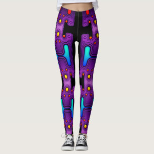 Leggings Android Mecánico de Color Robot Futurista