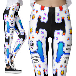 Leggings Android Robot, Chica del espacio exterior del astr