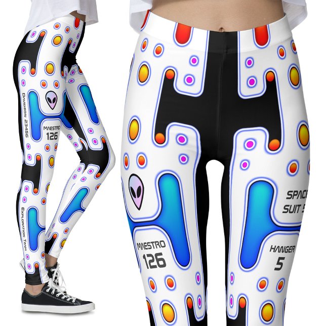Leggings Android Robot, Chica del espacio exterior del astr (Subido por el creador)