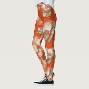 Leggings Anémonas Clásicas Ropa Estética Yoga