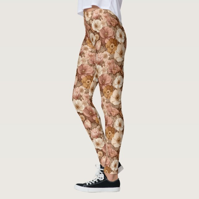 Leggings Anémonas Ejercicio de Flor Anémonas Secreto Floral (Izquierda)
