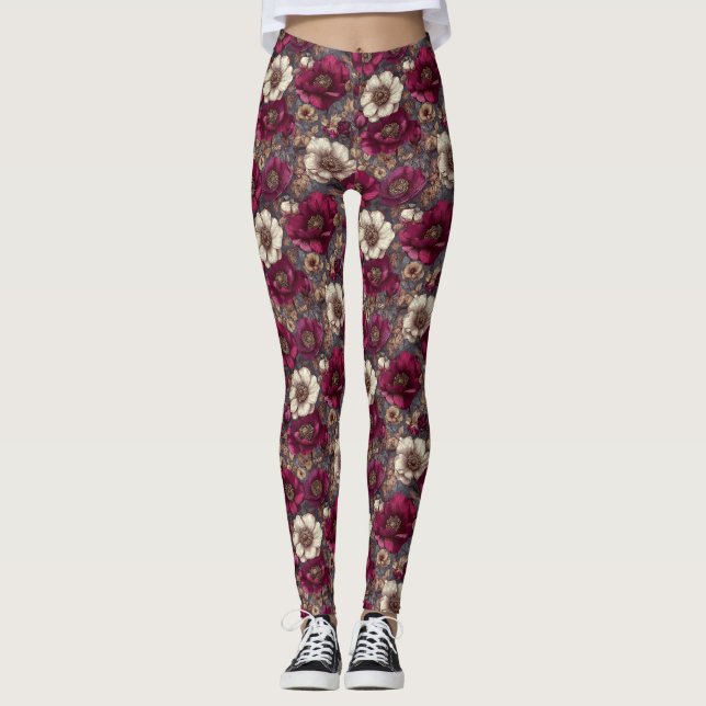 Leggings Anémonas Flor Maternidad Anémonas Flor (Anverso)