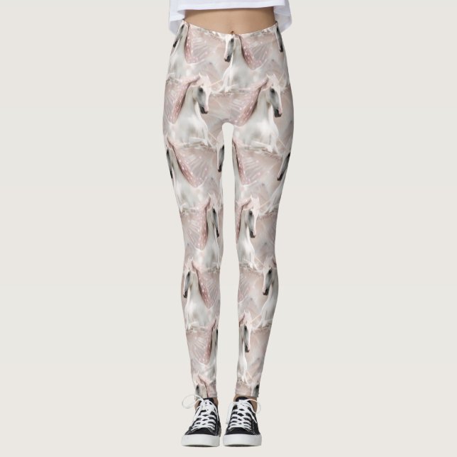 Leggings Angel Wings Pink Unicorn con espárragos (Anverso)