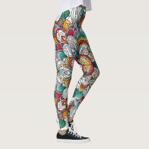 Leggings ángeles de Navidad multicolor