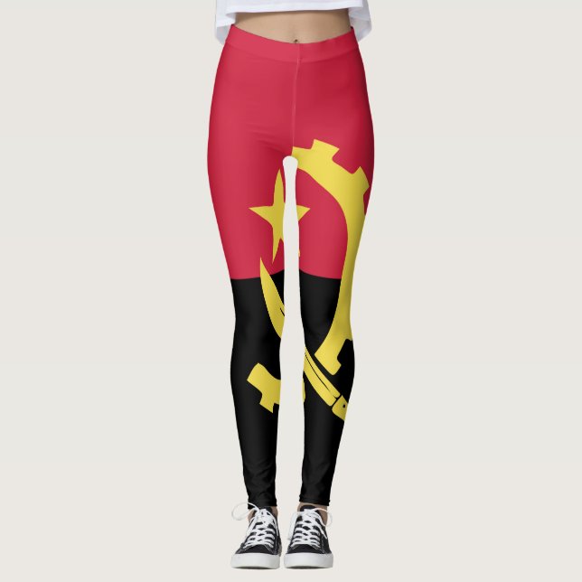 Leggings Angola Bandera Emblema (Anverso)