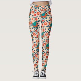 Leggings Angry Chicken Floral
