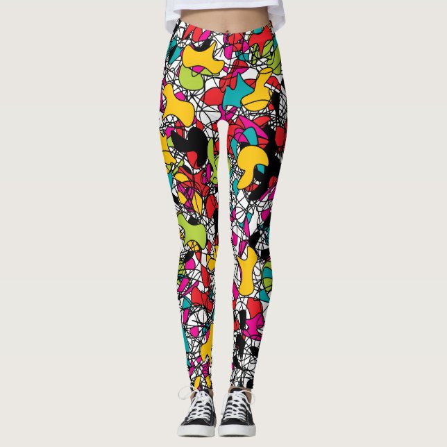 Leggings Ángulo de espagueti (Anverso)