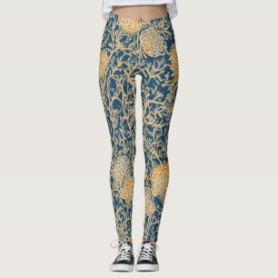 Leggings Ángulo del cardo dorado - Piernas