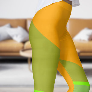 Leggings Ángulos verdes y pepinos de moda