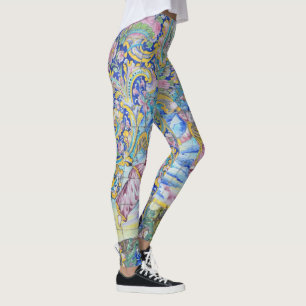 Leggings Anillo de claves de diseño persa