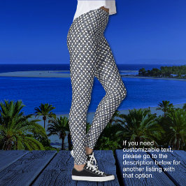 Leggings Anillos Borromeos - Azul Púrpura y Gris-Sin Texto