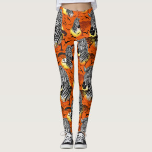 Leggings Animal silvestre de la sabana africana cebra