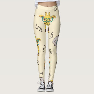 Leggings Animales africanos: Patrón sin foco