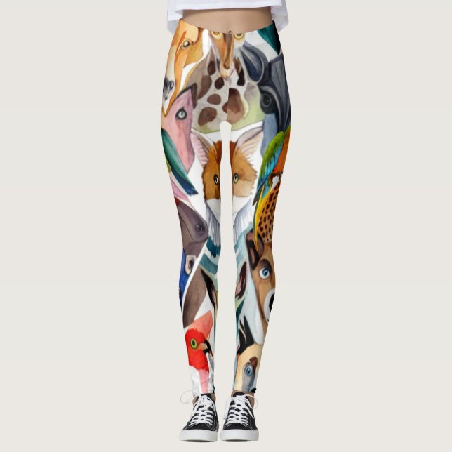 Leggings Animales asombrosos (Anverso)