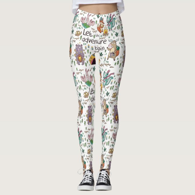 Leggings Animales de campamento (Anverso)