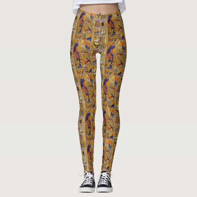 LEGGINGS ANIMALES DE NOMBRAMIENTO DE ADAM, BESTIARIO MEDIEV (Anverso)