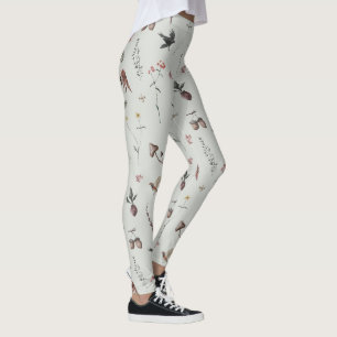 Leggings Animales del Bosque, Frutas del Bosque, Flores en 