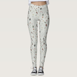 Leggings Animales del Bosque, Frutas del Bosque, Flores en